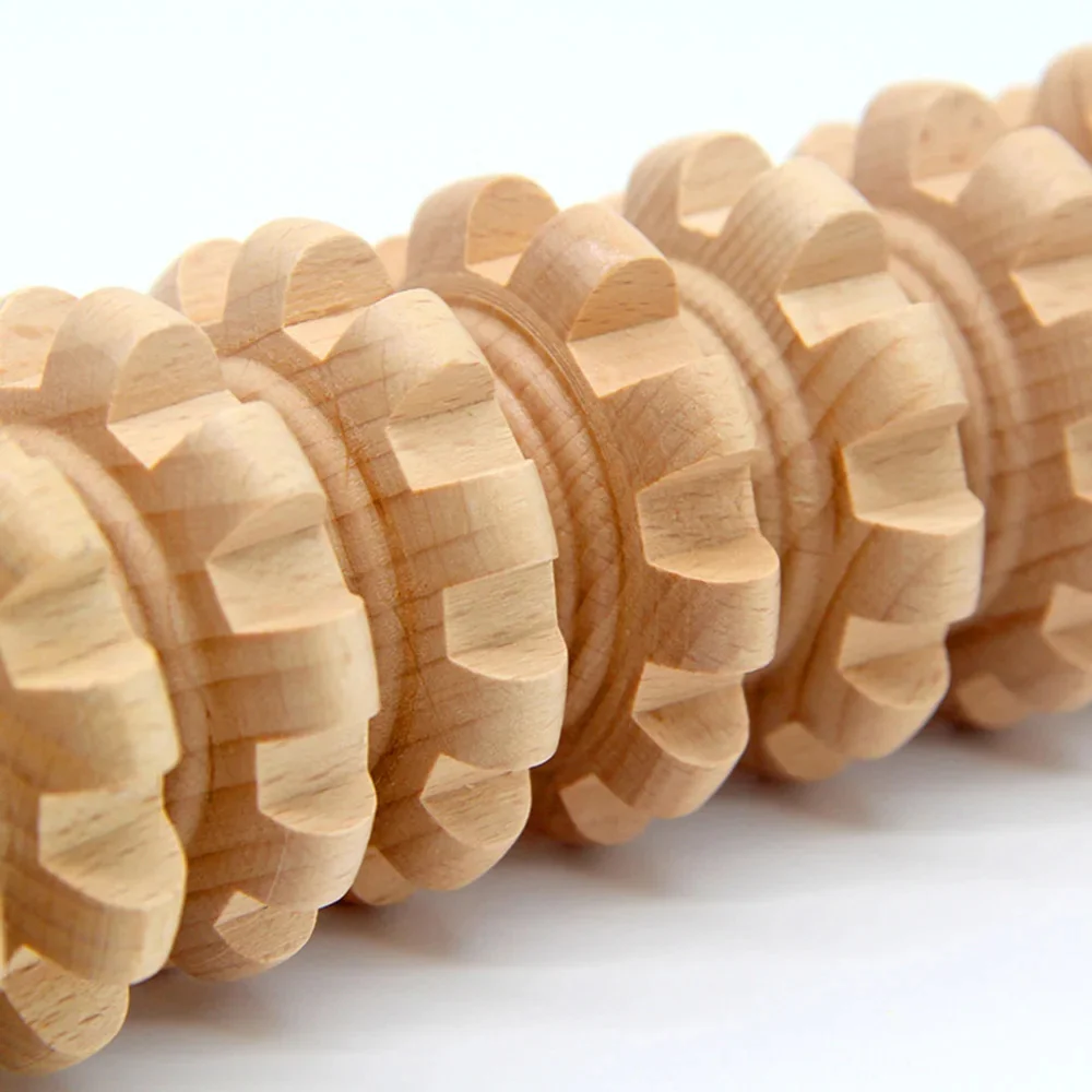 Wooden Roller Massage Stick Handheld Gear Tool 12 Wheel Rolling Tool Bendable Roller Trigger Point Made Of Pure Natural Wood Wooden Roller Massage Stick Handheld Gear Tool 12 Wheel Rolling Tool Bendable Roller Trigger Point Made Of Pure Natural Wood