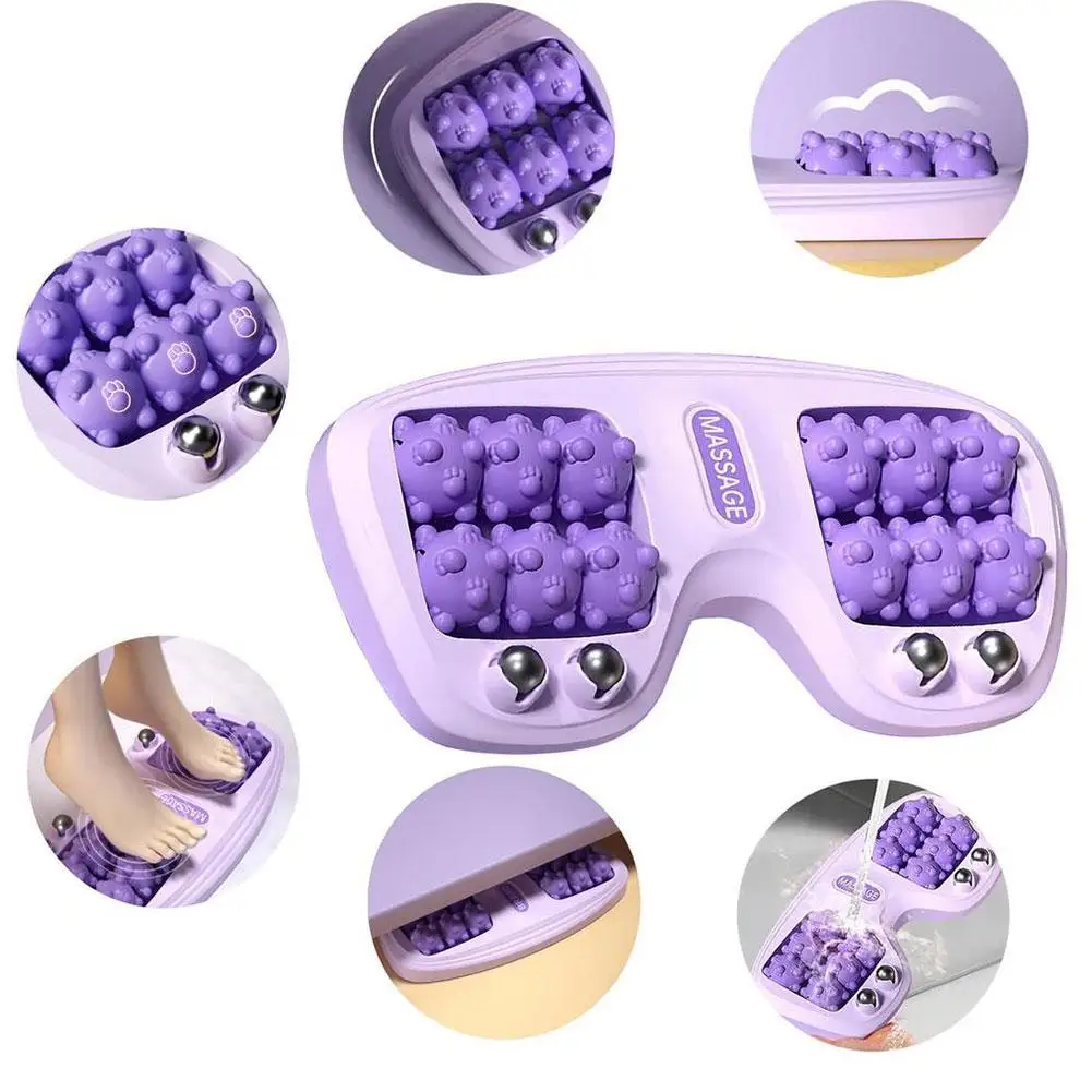 Portable Double Foot Massage Roller, Dual Foot Massage Roller for Relieve Pain from Plantar Fasciitis and Improved Circulation Portable Double Foot Massage Roller, Dual Foot Massage Roller for Relieve Pain from Plantar Fasciitis and Improved Circulation
