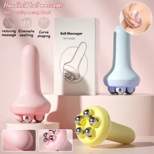 New Handheld Massage Ball With Roller Balls Manual 360-degree Roller For Muscle Back Neck Shoulder Leg Muscle Relax Massage Tool