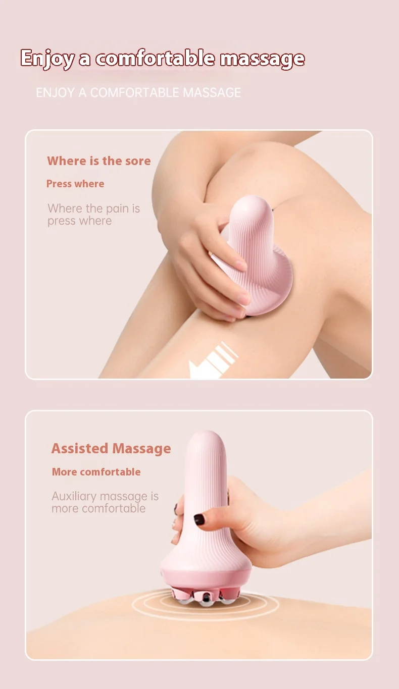 New Handheld Massage Ball With Roller Balls Manual 360-degree Roller For Muscle Back Neck Shoulder Leg Muscle Relax Massage Tool