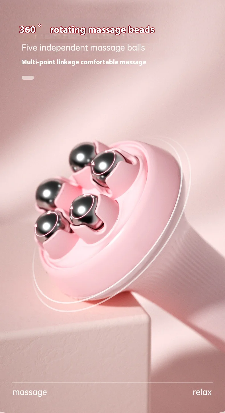 New Handheld Massage Ball With Roller Balls Manual 360-degree Roller For Muscle Back Neck Shoulder Leg Muscle Relax Massage Tool