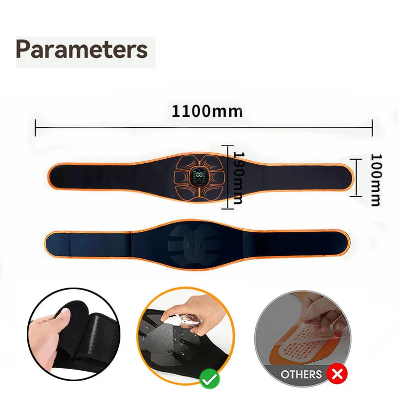 ABS Stimulator Electric Vibration Abdominal Muscle Trainer Muscle Stimulator USB Charge Body Slimming Fitness Massage Belts ABS Stimulator Electric Vibration Abdominal Muscle Trainer Muscle Stimulator USB Charge Body Slimming Fitness Massage Belts