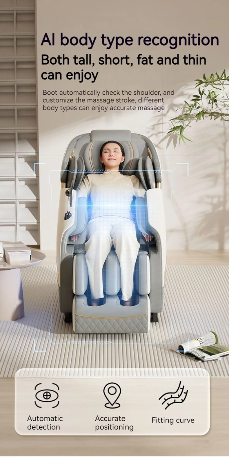 4D Zero Gravity Full Body Massage Chair Shiatsu Recliner Air Compression Heating Vibration Neck Back Foot Massage Smart Comforta 4D Zero Gravity Full Body Massage Chair Shiatsu Recliner Air Compression Heating Vibration Neck Back Foot Massage Smart Comforta