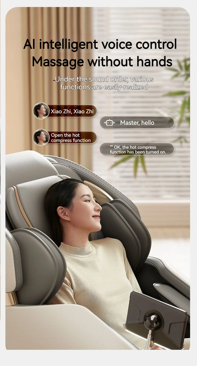 4D Zero Gravity Full Body Massage Chair Shiatsu Recliner Air Compression Heating Vibration Neck Back Foot Massage Smart Comforta 4D Zero Gravity Full Body Massage Chair Shiatsu Recliner Air Compression Heating Vibration Neck Back Foot Massage Smart Comforta