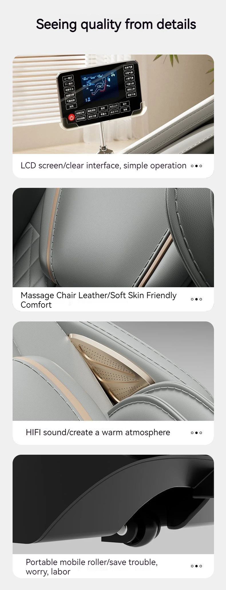 4D Zero Gravity Full Body Massage Chair Shiatsu Recliner Air Compression Heating Vibration Neck Back Foot Massage Smart Comforta 4D Zero Gravity Full Body Massage Chair Shiatsu Recliner Air Compression Heating Vibration Neck Back Foot Massage Smart Comforta