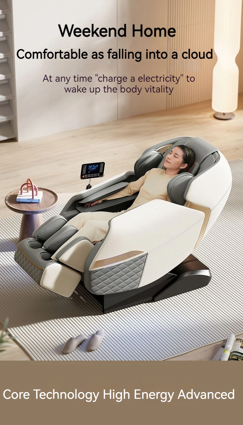 4D Zero Gravity Full Body Massage Chair Shiatsu Recliner Air Compression Heating Vibration Neck Back Foot Massage Smart Comforta 4D Zero Gravity Full Body Massage Chair Shiatsu Recliner Air Compression Heating Vibration Neck Back Foot Massage Smart Comforta