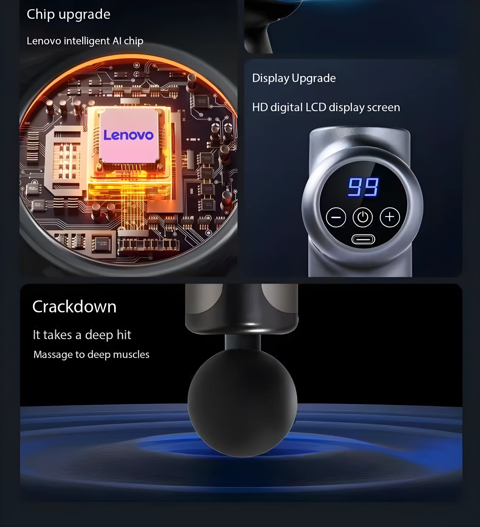 N2 N3 Fascia Gun Lenovo Brand Muscle Relaxation Massager 6-8Massage Head Long Lasting Battery Life LED Touch Portable Massager N2 N3 Fascia Gun Lenovo Brand Muscle Relaxation Massager 6-8Massage Head Long Lasting Battery Life LED Touch Portable Massager