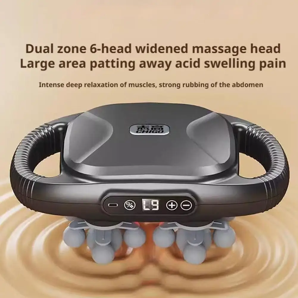 22 Head Fascia Gun High Frequency Vibration Massage Gun 9 Speed Levels Deep Muscle Relaxation for Back Neck Shoulder
