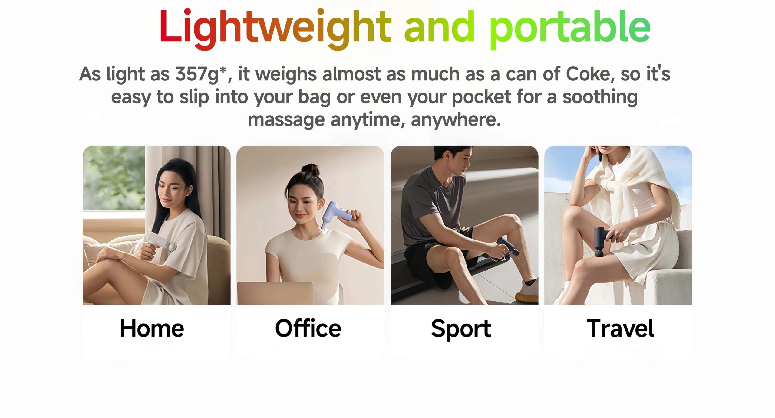 2025 XIAOMI Mijia Mini Fascia Gun 3 Portable Muscle Massage Gun 12kg Thrust Brushless Silent Motor 3 Massager Heads Relax Body