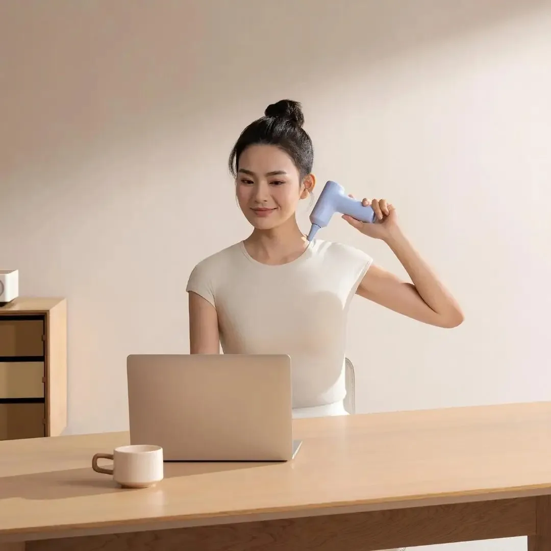 2025 XIAOMI Mijia Mini Fascia Gun 3 Portable Muscle Massage Gun 12kg Thrust Brushless Silent Motor 3 Massager Heads Relax Body - Image 5