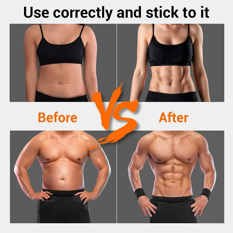Muscle Toner EMS Muscle Stimulator Smart Abdominal Toning Belt Abs Trainer Recharge Body Massager Weight Loss Fitness Equiment - Image 6