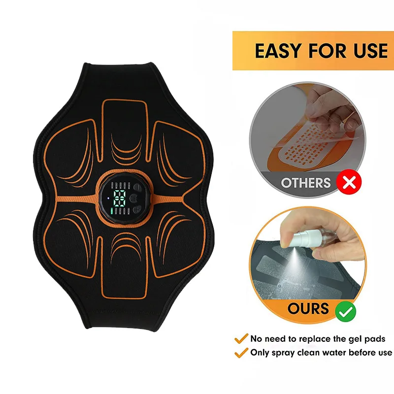 Muscle Toner EMS Muscle Stimulator Smart Abdominal Toning Belt Abs Trainer Recharge Body Massager Weight Loss Fitness Equiment - Image 3