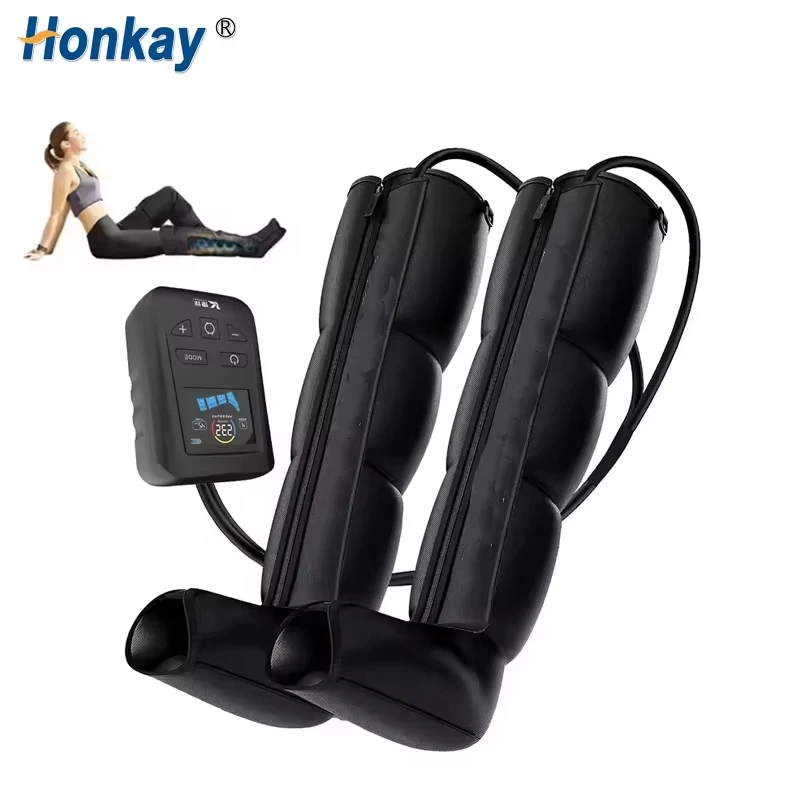 Air Compression Leg Massager Boots Foot Calf Pressotherapy Air Pressure Therapy Device 4 Chamber Fast Recovery Massage Machine - Image 6