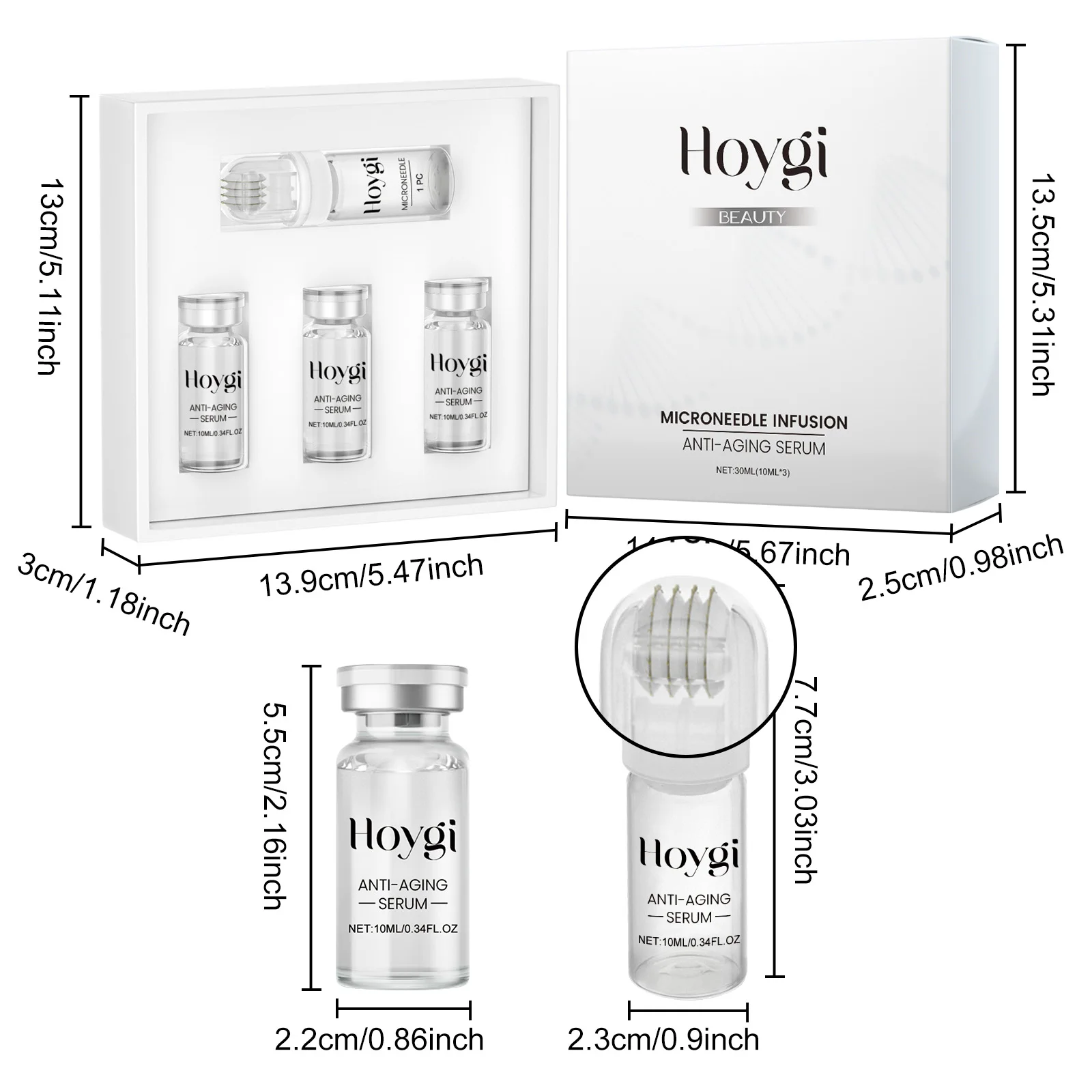 Hyaluronic Acid Essence Skin Care Roller Set Tightening Massage Facial Skin Smoothing Nourishing Improve Rough & Matte Skin Hyaluronic Acid Essence Skin Care Roller Set Tightening Massage Facial Skin Smoothing Nourishing Improve Rough & Matte Skin
