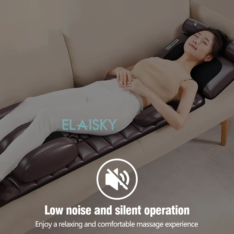 Electric Full Body Massage Cushion Multifunctional Chair Pad Seat Heat Shiatsu Deep Kneading Vibration Back Massager 110V/220V