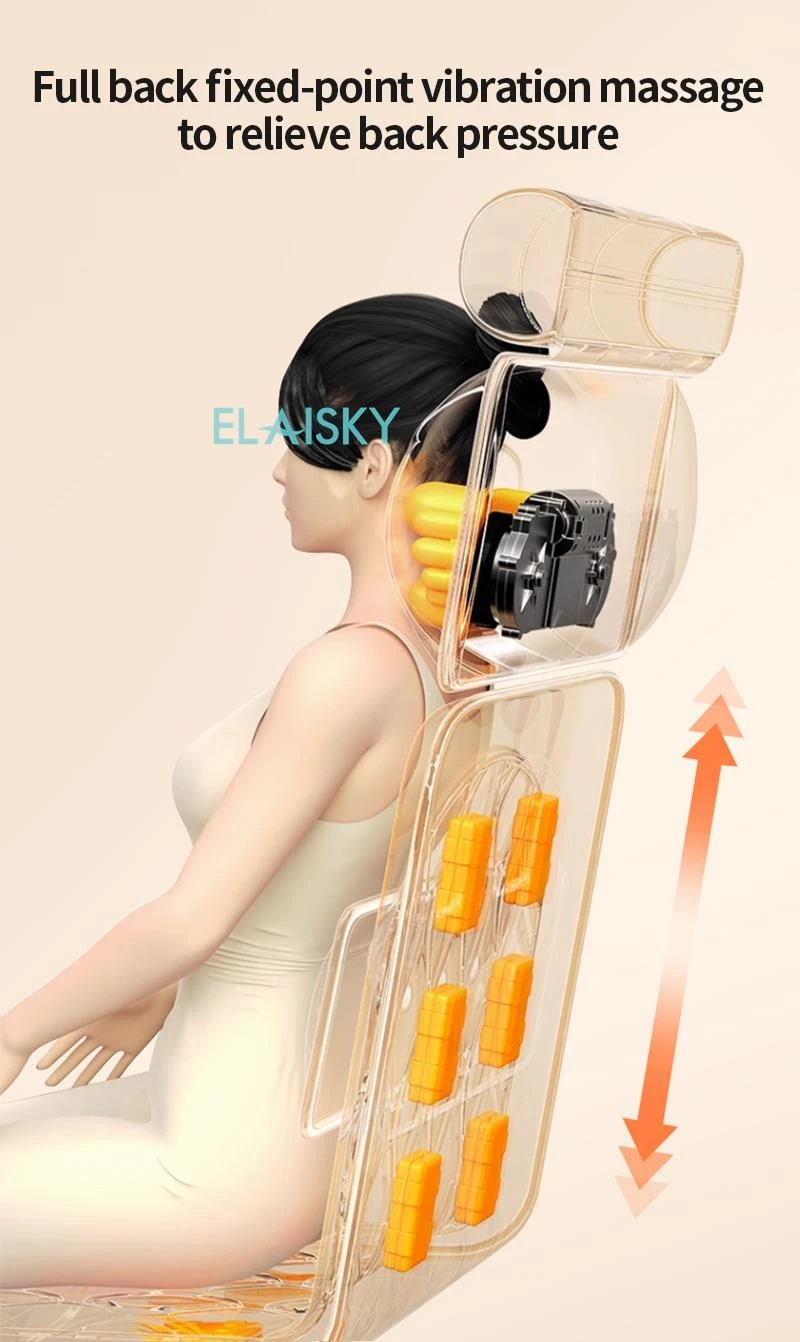 Electric Full Body Massage Cushion Multifunctional Chair Pad Seat Heat Shiatsu Deep Kneading Vibration Back Massager 110V/220V