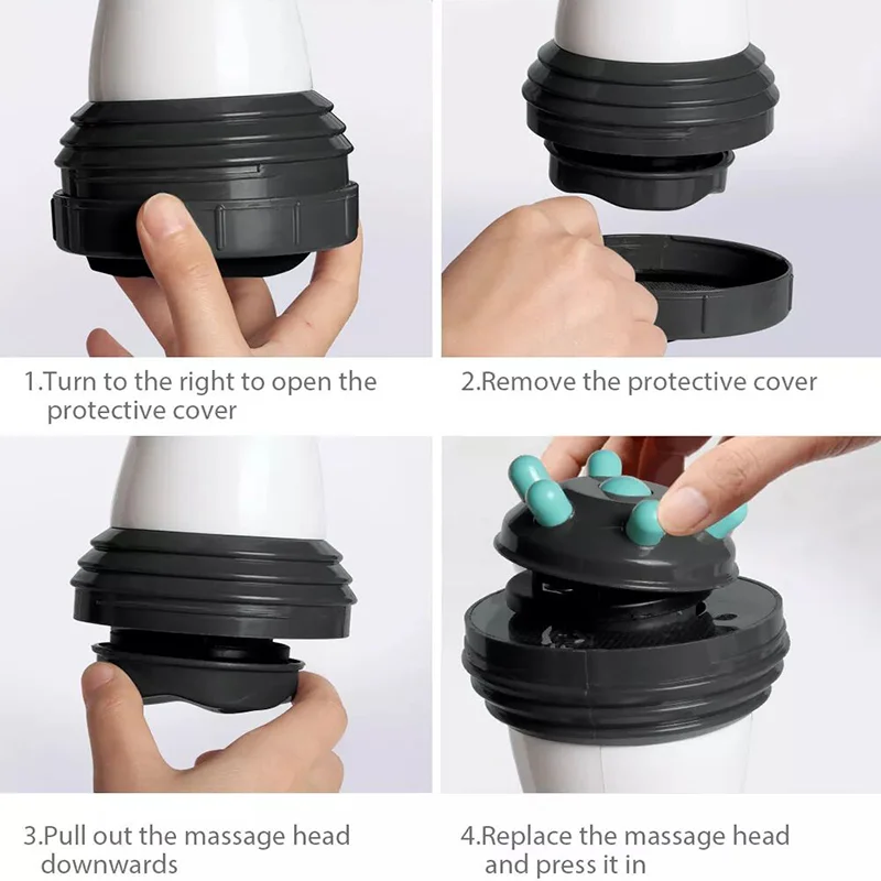Body Electric Massager Anti Cellulite Portable Fat Slimming Health Care Massage Instrument Vibration Cervical Spine Neck Waist - Image 6
