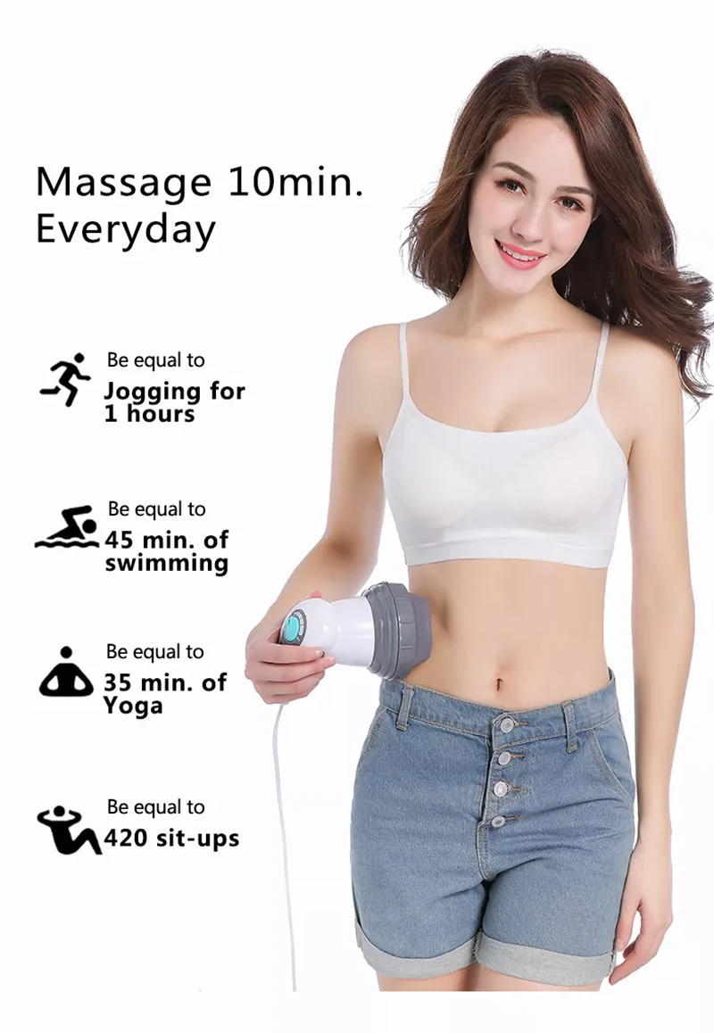 Body Electric Massager Anti Cellulite Portable Fat Slimming Health Care Massage Instrument Vibration Cervical Spine Neck Waist Body Electric Massager Anti Cellulite Portable Fat Slimming Health Care Massage Instrument Vibration Cervical Spine Neck Waist