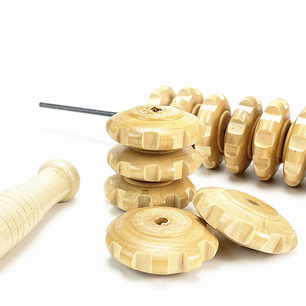 Natural Curved Wooden Massage Roller for Waist and Thigh, Multi-Functional Body Roller for Cellulite Reduction & Muscle Tension Natural Curved Wooden Massage Roller for Waist and Thigh, Multi-Functional Body Roller for Cellulite Reduction & Muscle Tension