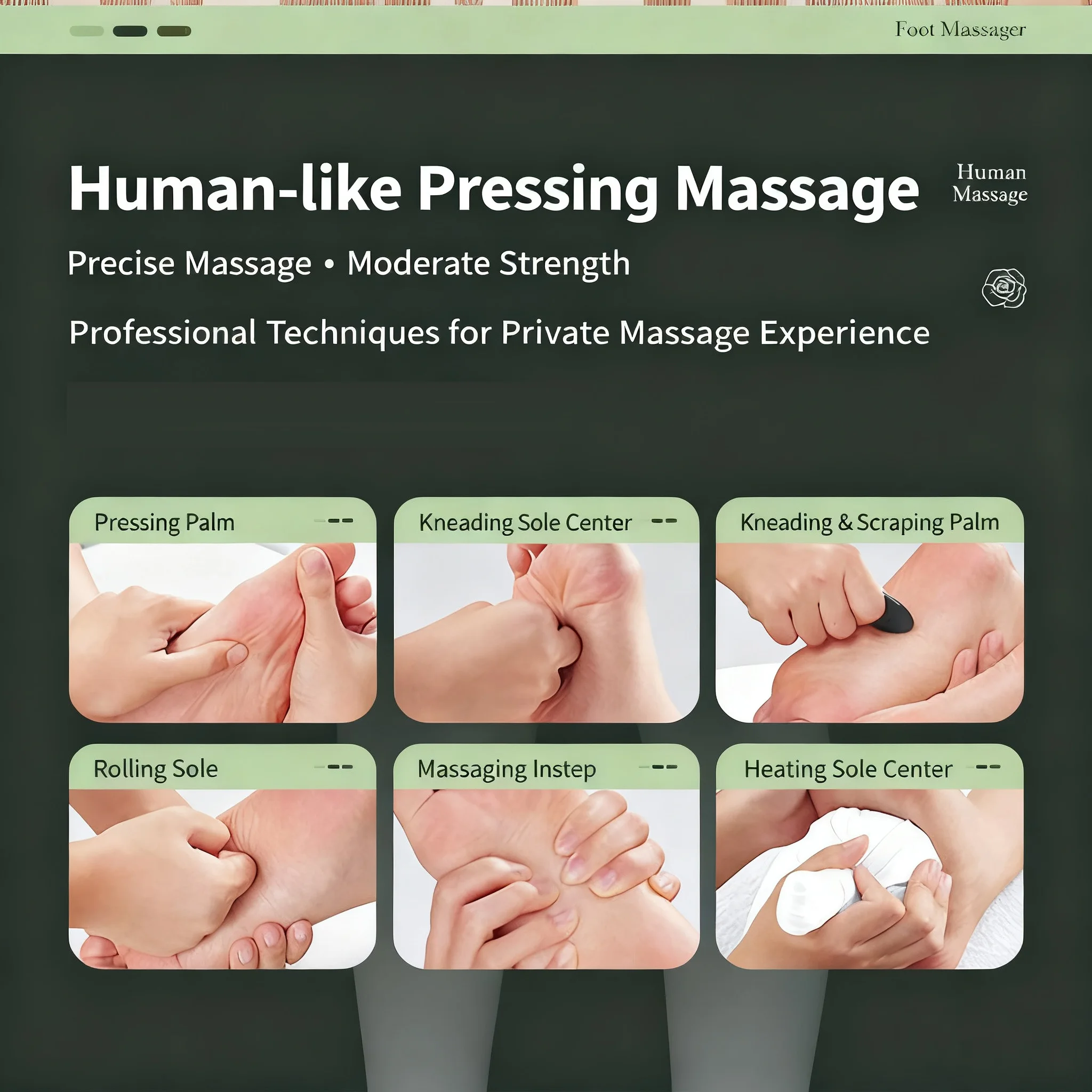 Electric Foot Massager Hot Compress Shiatsu Kneading Leg Roller Kneading Calf Deep Relieve Fatigue Relieves Plantar Fasciitis - Image 4