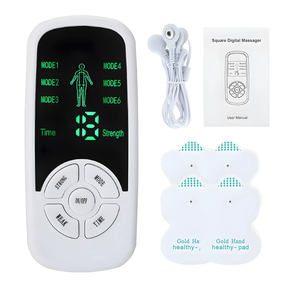 EMS Pulse Electric Muscle Stimulator Back Neck Body Massager Tens Acupuncture Meridian Physiotherapy Digital Massage Tools EMS Pulse Electric Muscle Stimulator Back Neck Body Massager Tens Acupuncture Meridian Physiotherapy Digital Massage Tools