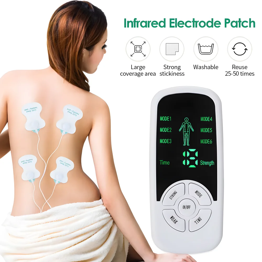EMS Pulse Electric Muscle Stimulator Back Neck Body Massager Tens Acupuncture Meridian Physiotherapy Digital Massage Tools EMS Pulse Electric Muscle Stimulator Back Neck Body Massager Tens Acupuncture Meridian Physiotherapy Digital Massage Tools