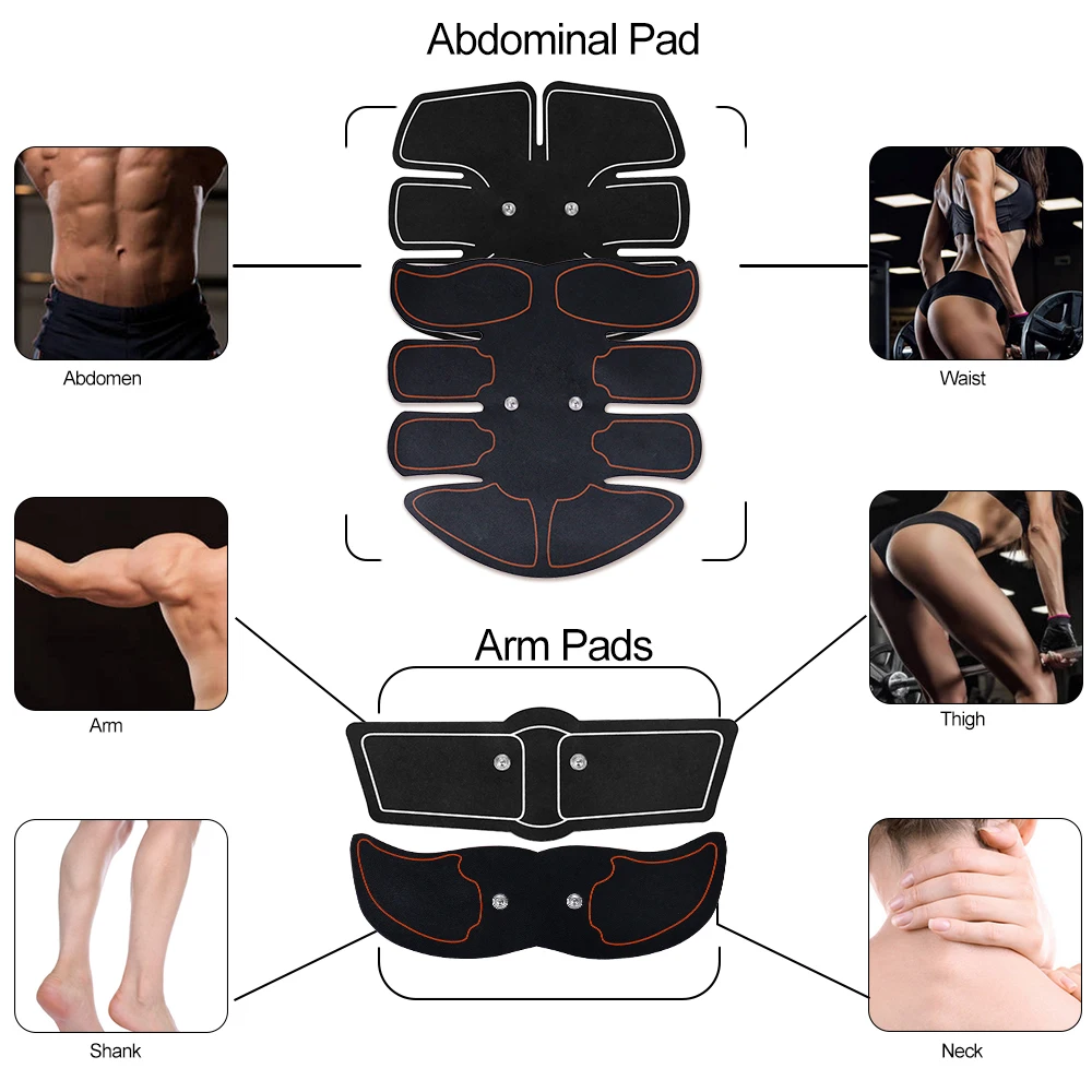 Electric Wireless EMS Muscle Stimulator Buttocks Hip Trainer Abdominal ABS Exercise Fitness Body Slimming Massager Stickers Electric Wireless EMS Muscle Stimulator Buttocks Hip Trainer Abdominal ABS Exercise Fitness Body Slimming Massager Stickers