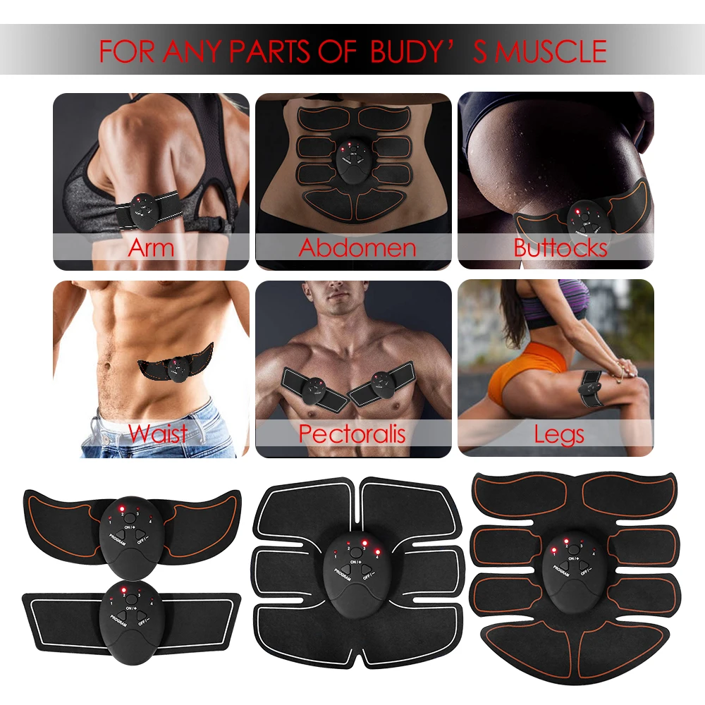 Electric Wireless EMS Muscle Stimulator Buttocks Hip Trainer Abdominal ABS Exercise Fitness Body Slimming Massager Stickers Electric Wireless EMS Muscle Stimulator Buttocks Hip Trainer Abdominal ABS Exercise Fitness Body Slimming Massager Stickers