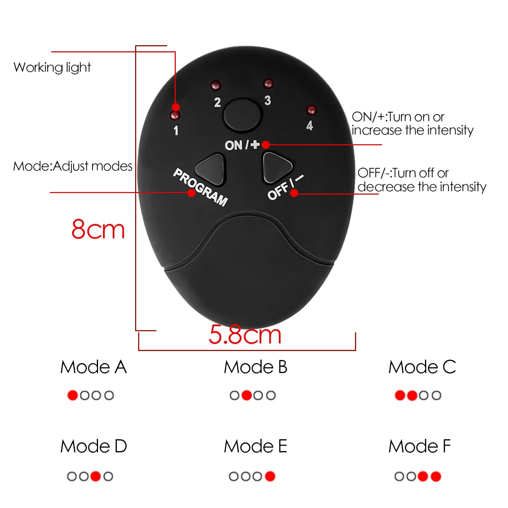 Electric Wireless EMS Muscle Stimulator Buttocks Hip Trainer Abdominal ABS Exercise Fitness Body Slimming Massager Stickers Electric Wireless EMS Muscle Stimulator Buttocks Hip Trainer Abdominal ABS Exercise Fitness Body Slimming Massager Stickers