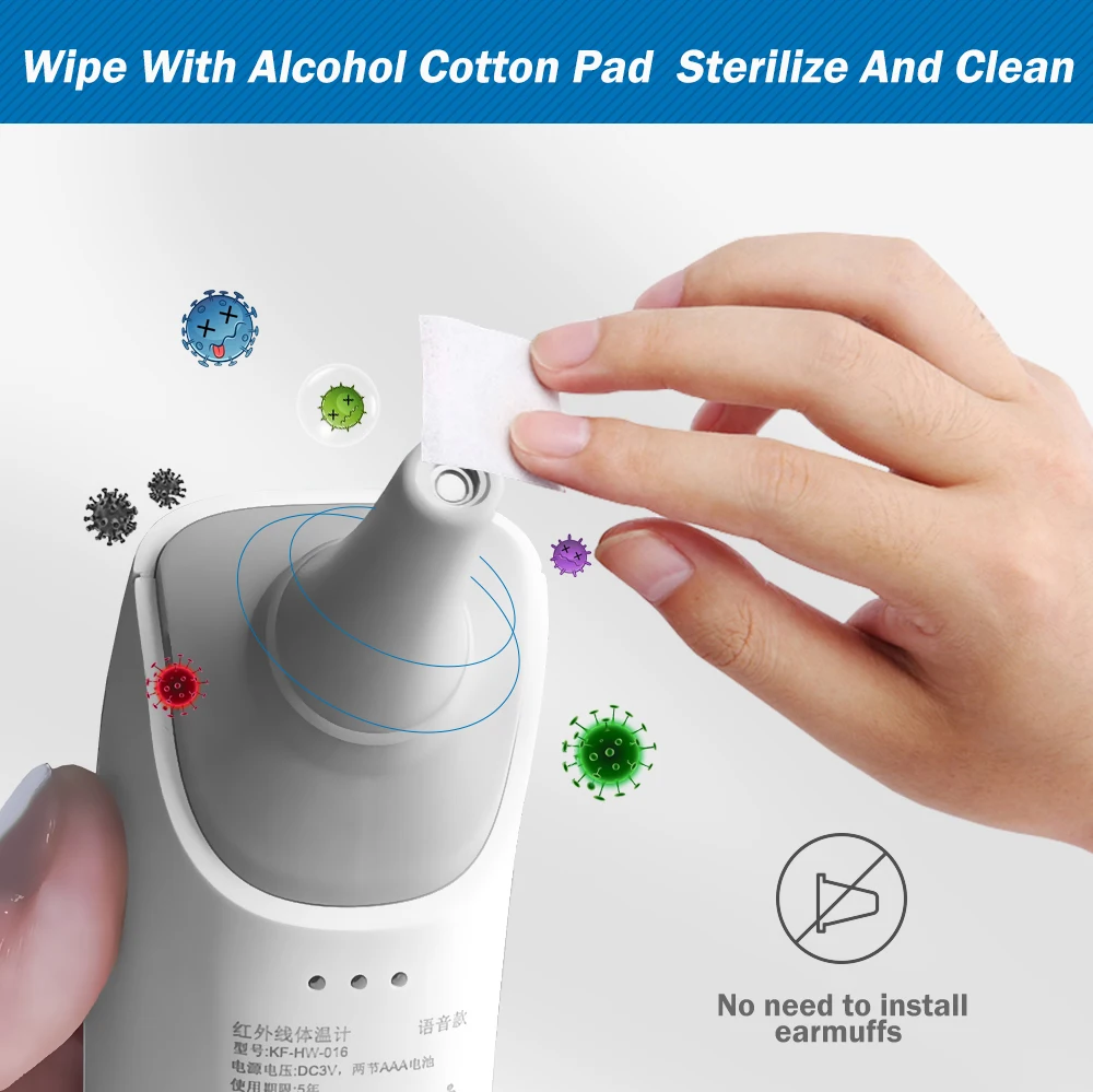 Cofoe 2 in 1 Digital Forehead & Ear Thermometer Non-Contact Medical Thermometer Baby/Adult ±0.1℃ Temperature precise Measure Cofoe 2 in 1 Digital Forehead & Ear Thermometer Non-Contact Medical Thermometer Baby/Adult ±0.1℃ Temperature precise Measure