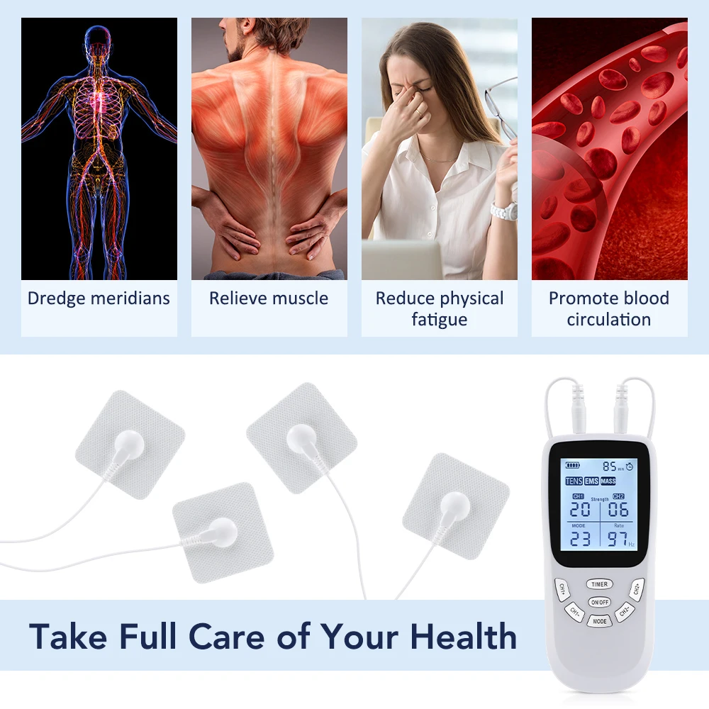 New Upgrade 36 Modes Tens Muscle Stimulator EMS Full Body Massaging Patches Back Waist Knee Digital Tool Muscle Relax Massager New Upgrade 36 Modes Tens Muscle Stimulator EMS Full Body Massaging Patches Back Waist Knee Digital Tool Muscle Relax Massager