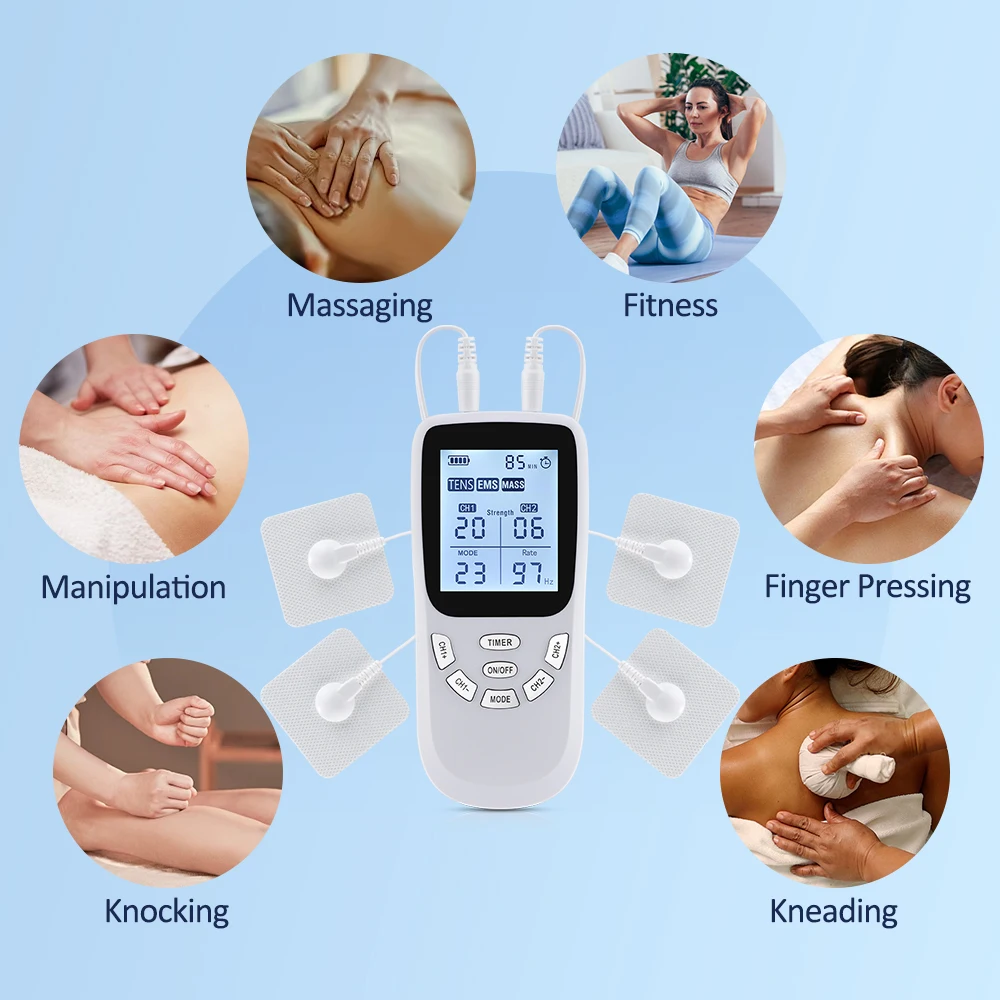 New Upgrade 36 Modes Tens Muscle Stimulator EMS Full Body Massaging Patches Back Waist Knee Digital Tool Muscle Relax Massager - Image 5