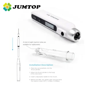 JUMTOP Dental Anesthesia Injector Oral Anesthesia Syringe Painless Pen Accurate Injection Assuring Safety and Reliablility