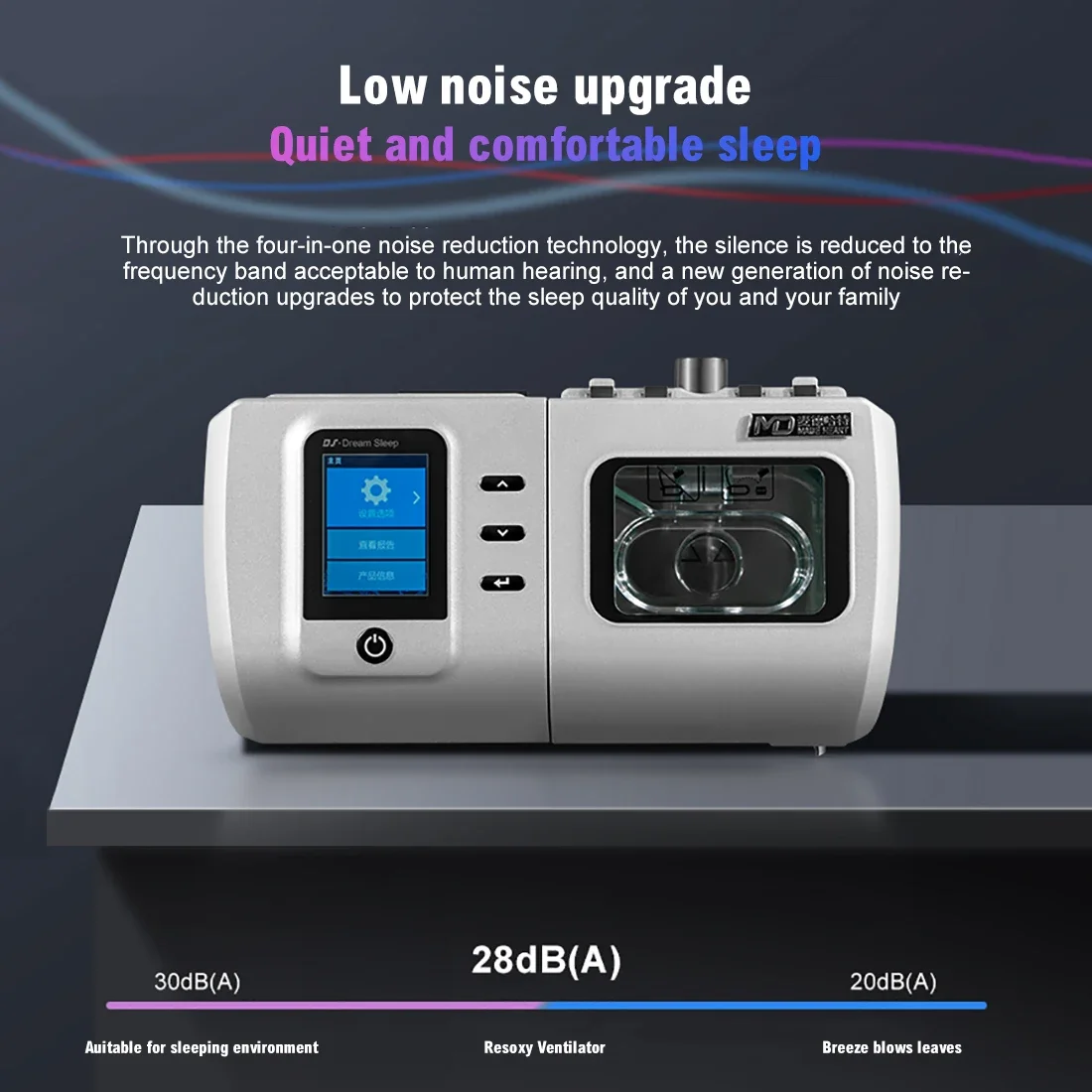 DS6 AUTO CPAP Machine for Sleep Apnea Portable Travel Treat Snoring OSA Ventilator for Anti Snoring Home Use Respirator