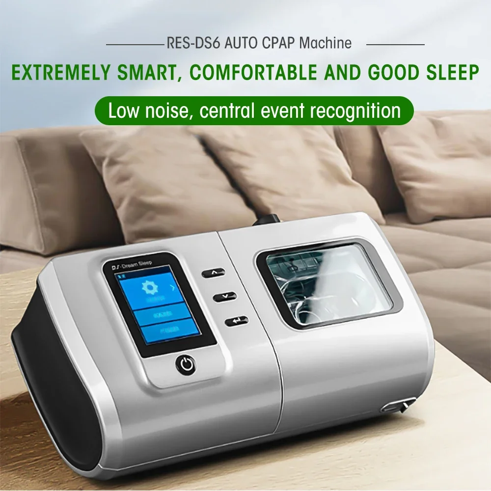 DS6 AUTO CPAP Machine for Sleep Apnea Portable Travel Treat Snoring OSA Ventilator for Anti Snoring Home Use Respirator
