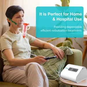 High-Efficiency Medical Nebulizer for Adults & Kids Ultra Quiet 3 Adjustable Gears Home & Hospital Use Safe & Powerful Reliable