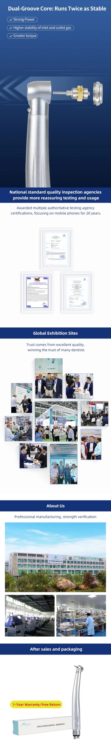 Dental high speed turbine handpiece clinical use high rotation motor dental handpiece accessories high speed straight piece Dental high speed turbine handpiece clinical use high rotation motor dental handpiece accessories high speed straight piece