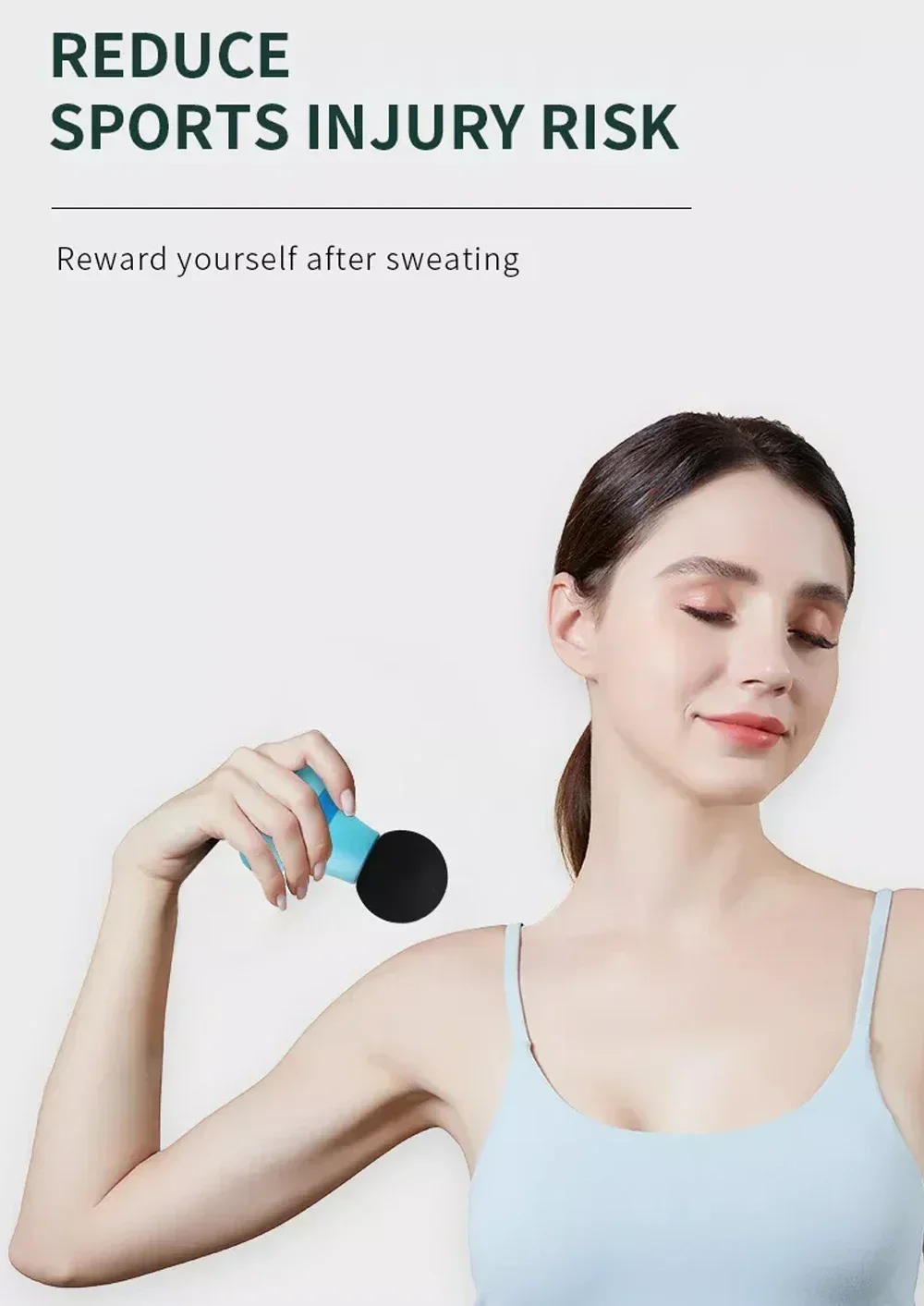 Massage Gun Mini Massager Gun 35DB Ultra Quiet Portable Electric Handheld Body Massager Type-C Charging
