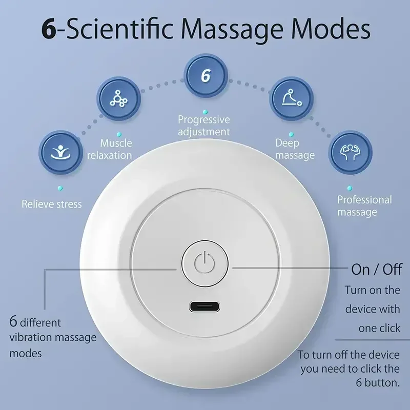 Massage Gun Mini Massager Gun 35DB Ultra Quiet Portable Electric Handheld Body Massager Type-C Charging