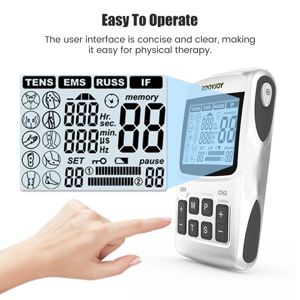 Physiotherapy Tens Muscle Stimulator Electric EMS Acupuncture Body Massage Digital Therapy Slimming Machine Electro Stimulator - Image 6