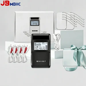 Electric EMS TENS Muscle Therapy Stimulator 4 Output Tens Unit Machine Physiotherapy Pulse Massager Abdominal Back Body Massager
