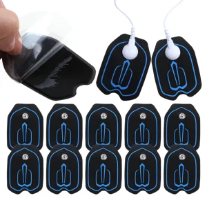 Electrode Pads with Conductive Gel for TENS Therapeutic Pressure Muscle Stimulator Compex Electrical Massage Patches