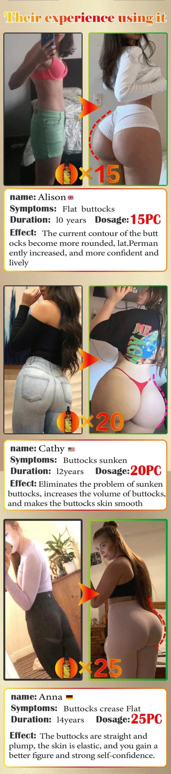 Hip Up Essential Oil Buttock Enlargement Cream Effective Lifting & Firming Butt Hip Lift Beauty Big Ass