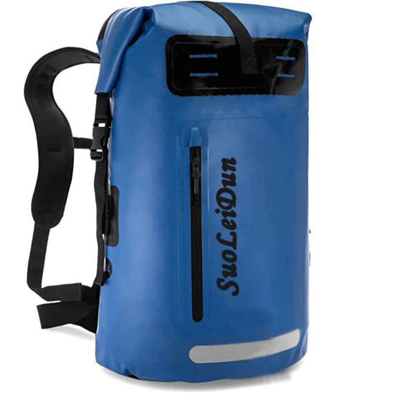 PVC Fishing Backpack 35L 55L 85L Waterproof Outdoor Sports Swimming Rafting Boating Bag Large Travel Kayaking Beach Rucksack - Image 2