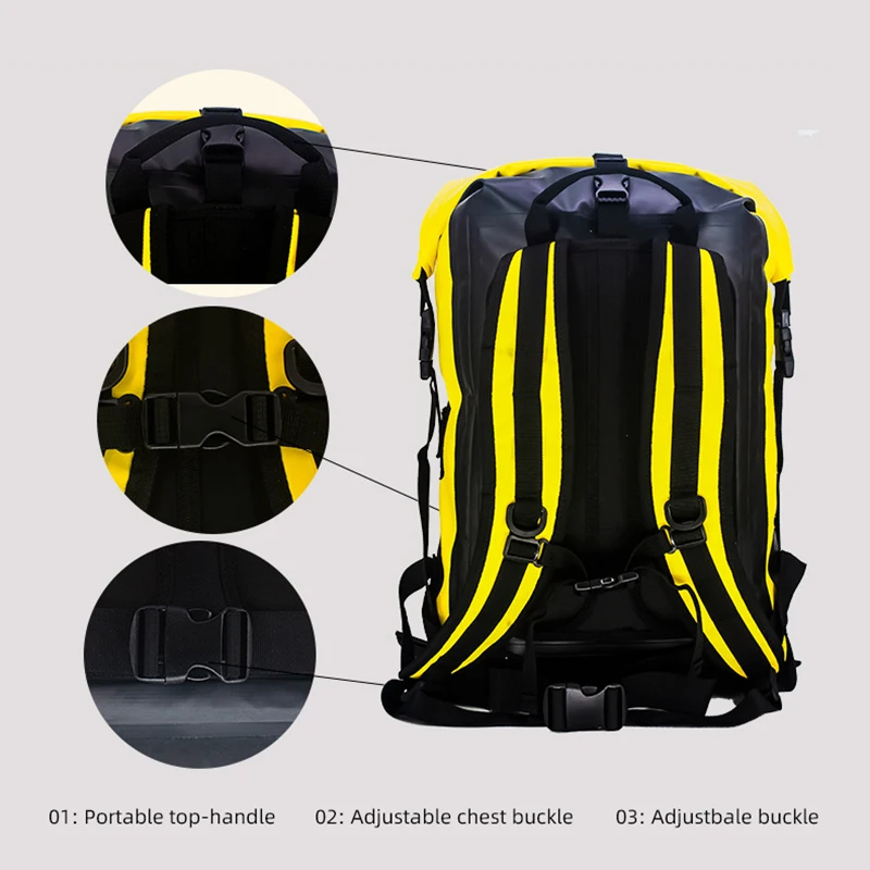 PVC Fishing Backpack 35L 55L 85L Waterproof Outdoor Sports Swimming Rafting Boating Bag Large Travel Kayaking Beach Rucksack PVC Fishing Backpack 35L 55L 85L Waterproof Outdoor Sports Swimming Rafting Boating Bag Large Travel Kayaking Beach Rucksack