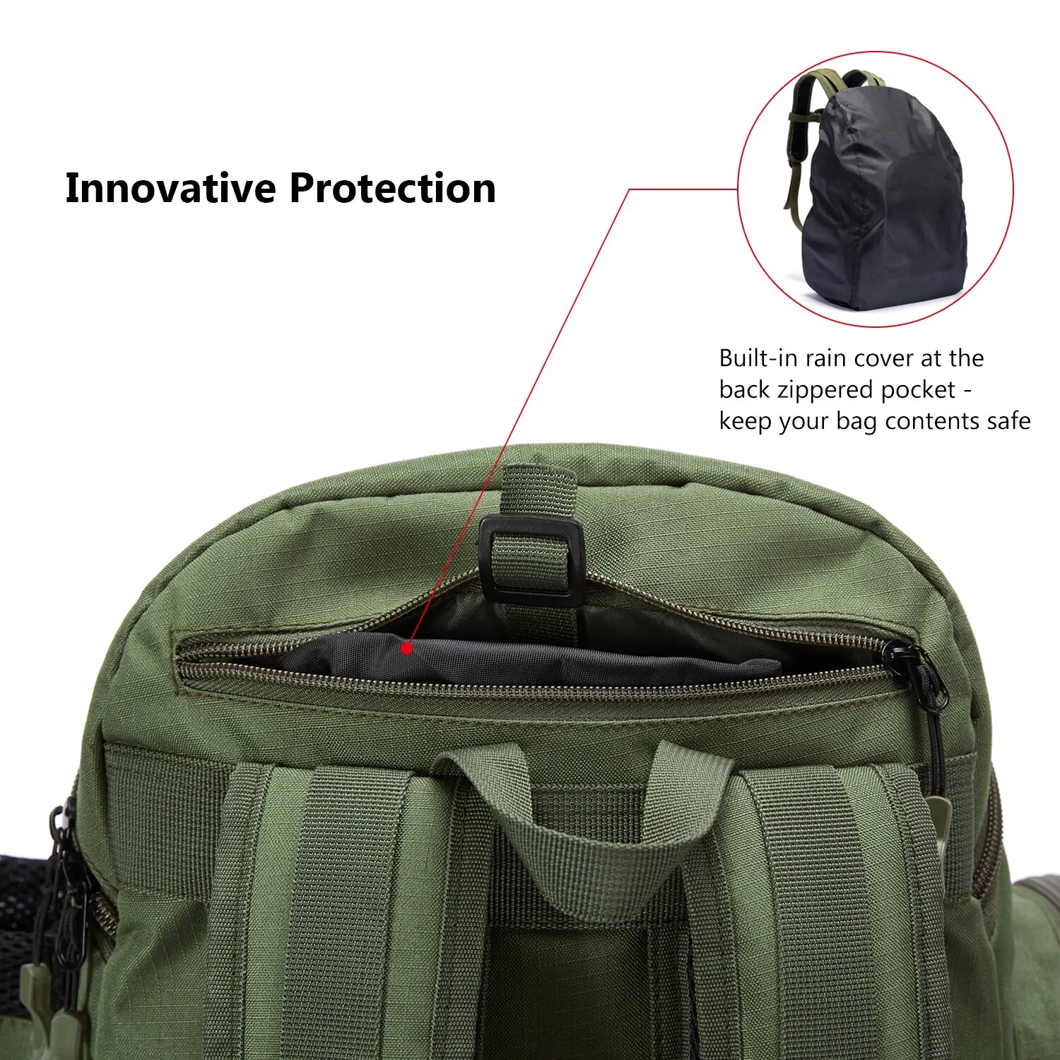 Bassdash Fishing Bag Tackle Backpack Lightweight Tactical Tackle Box Multifunctional - Image 6