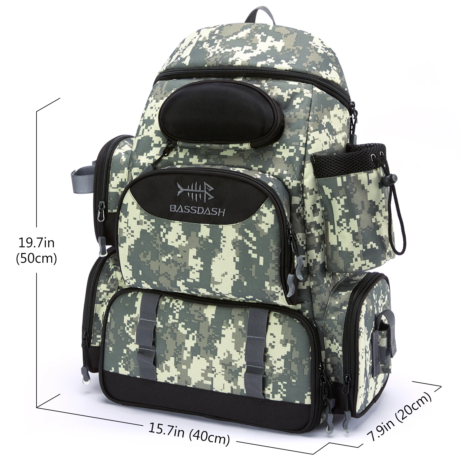 Bassdash Fishing Bag Tackle Backpack Lightweight Tactical Tackle Box Multifunctional Bassdash Fishing Bag Tackle Backpack Lightweight Tactical Tackle Box Multifunctional