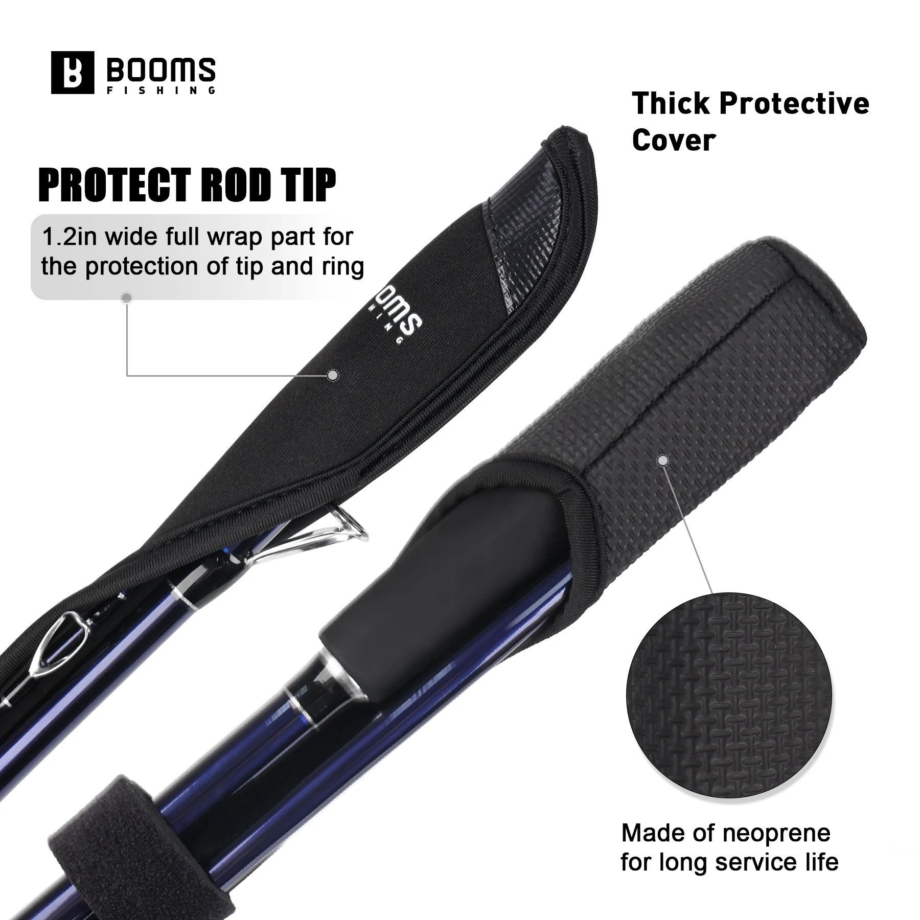 Booms Fishing RS7 Fishing Rod Protective Sheath Adjustable Shoulder Belt Fishing Rods Cover Pole Bag Fishing Tools Accessories - Image 2
