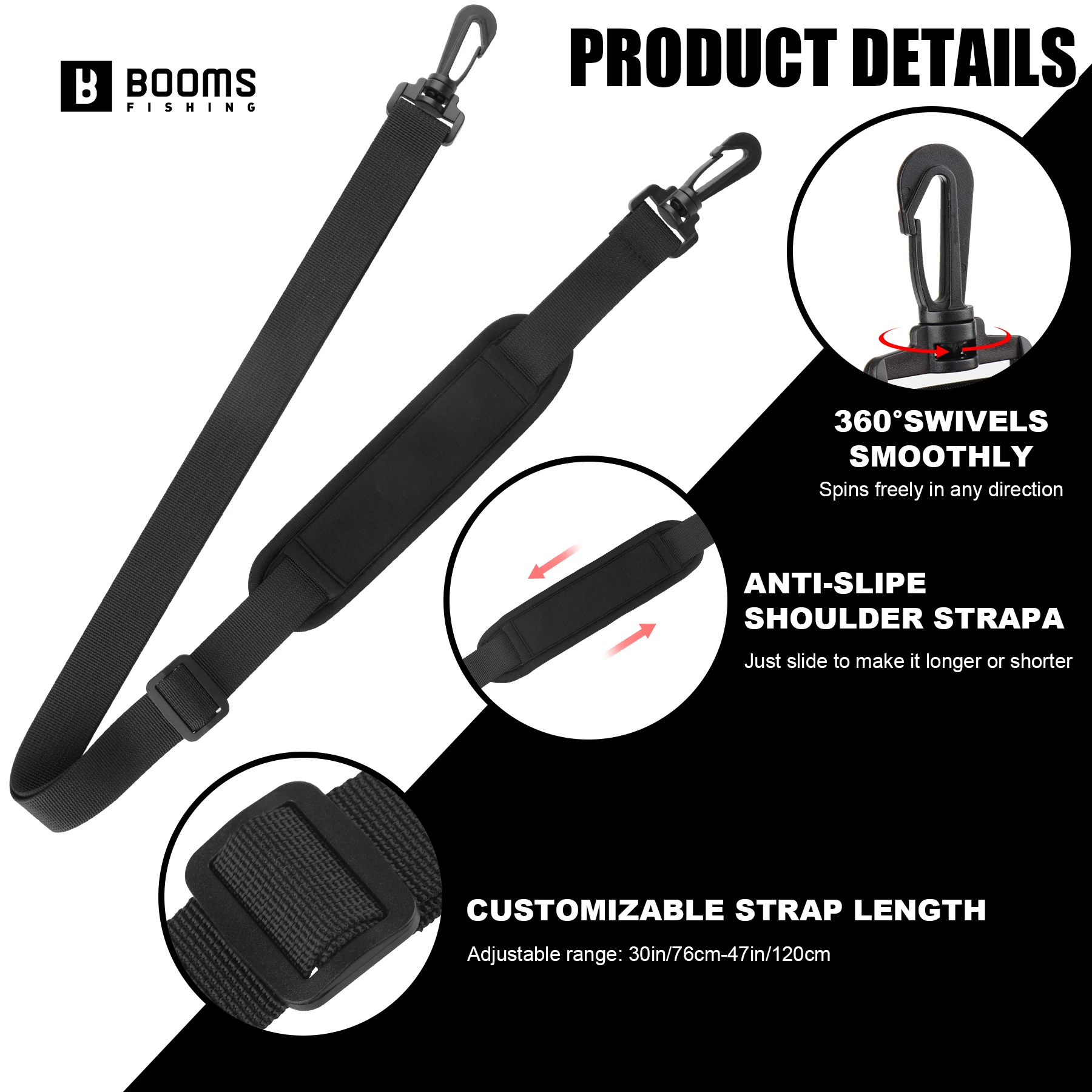 Booms Fishing RS7 Fishing Rod Protective Sheath Adjustable Shoulder Belt Fishing Rods Cover Pole Bag Fishing Tools Accessories Booms Fishing RS7 Fishing Rod Protective Sheath Adjustable Shoulder Belt Fishing Rods Cover Pole Bag Fishing Tools Accessories