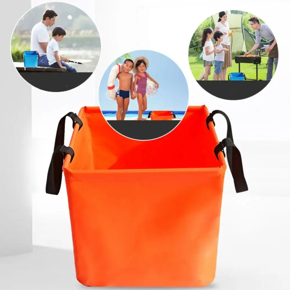 Storage Organizer Square Fishing Bag Portable Folding Beach Storage Bag Waterproof Simple Car Wash Bag Beach - Image 5